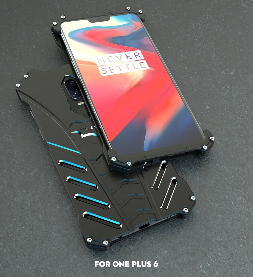 R-JUST чехол для Oneplus 7 7T Pro Бэтмен сверхмощный бронированный металлический алюминиевый чехол для телефона s для Oneplus 5T 6T 7T противоударный чехол на заднюю панель