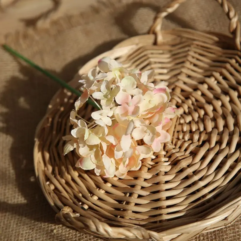 1 филиал Искусственные Шелковые цветки гортензии домашний садовый стол офисный