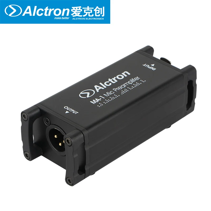 Профессиональный микрофонный предусилитель Alctron MA 1 динамический/пассивный