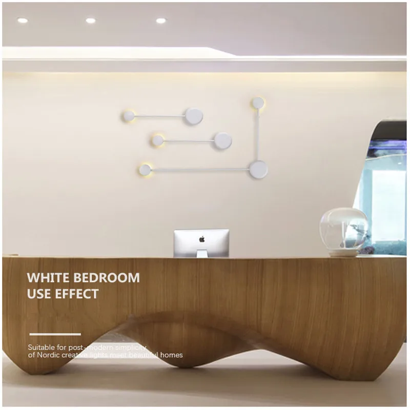 Настенный светильник светодиодный в скандинавском стиле для гостиной или