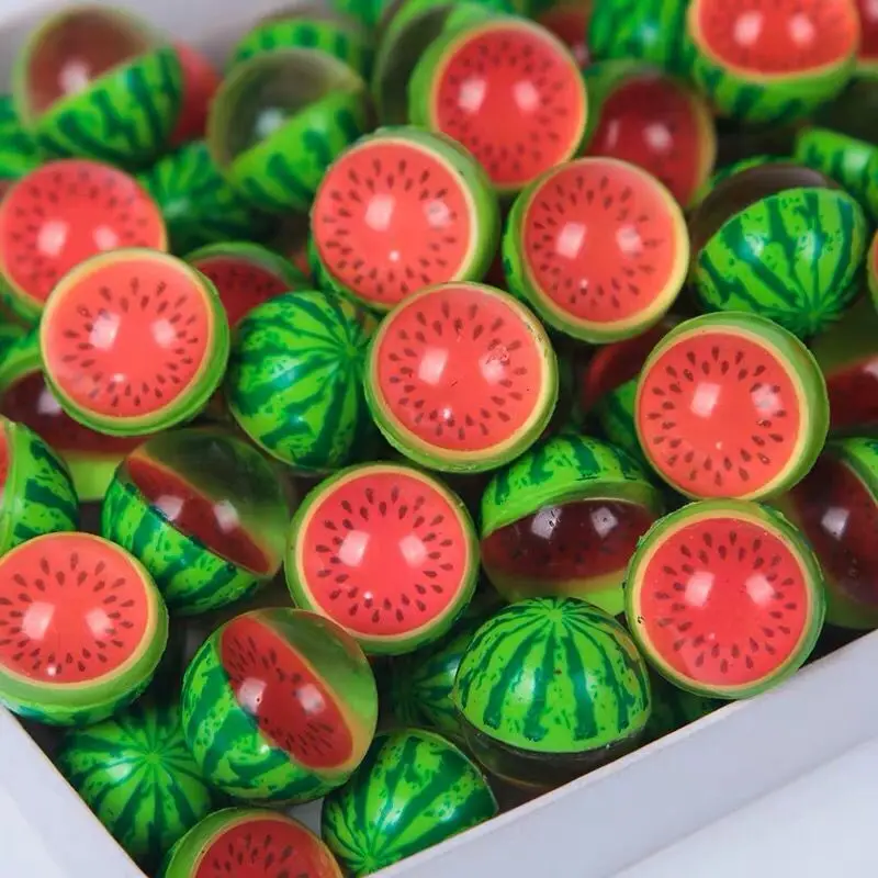 3pcs/lot kids green Watermelon Ball Elastic 30MM Special for toy ball twisting machine children outdoor toys | Игрушки и хобби