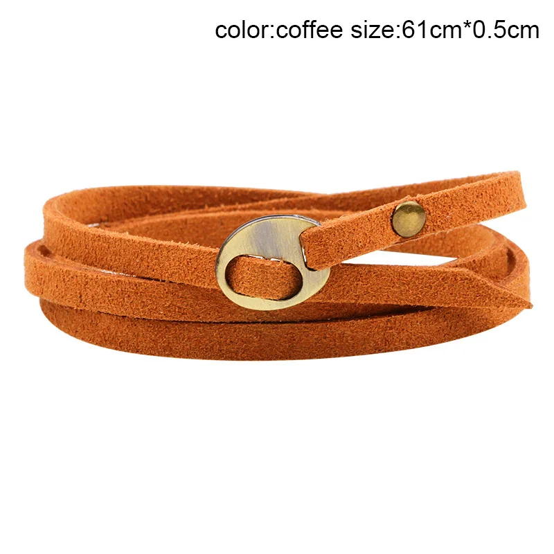 1 Pcs Retro Men Women Handmade Multilayer Wrap PU Leather Bracelet Bangle Wristband M8694 | Украшения и аксессуары