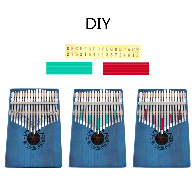 17 клавиш калимба одна доска красного дерева большой палец пианино Mbira