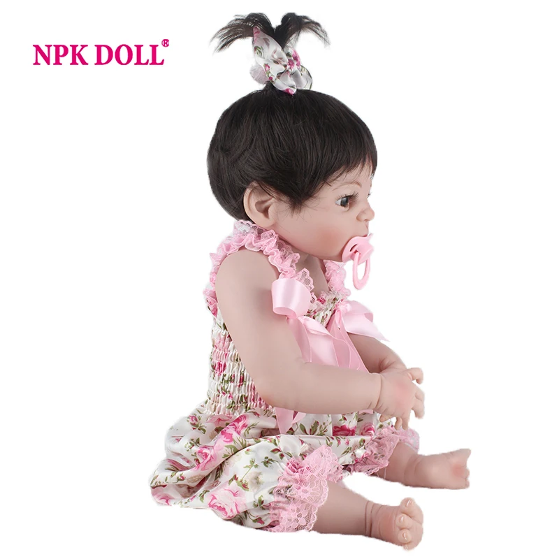 NPKDOLL Куклы реборн игрушки 55 см полная силиконовая Реалистичная кукла