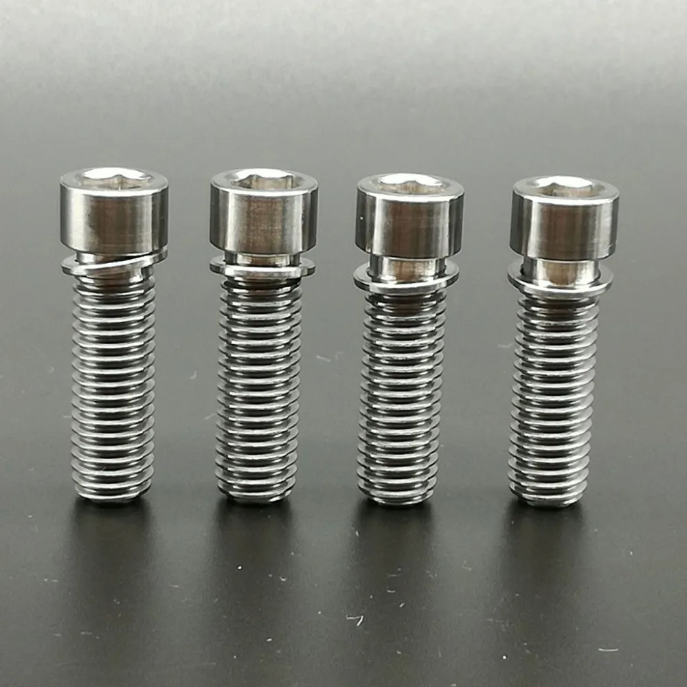 Велосипедные титановые болты Ti с шестигранной головкой M8x25mm для BMX винты для руля велосипеда велосипедные болты для выноса руля 4 шт./лот