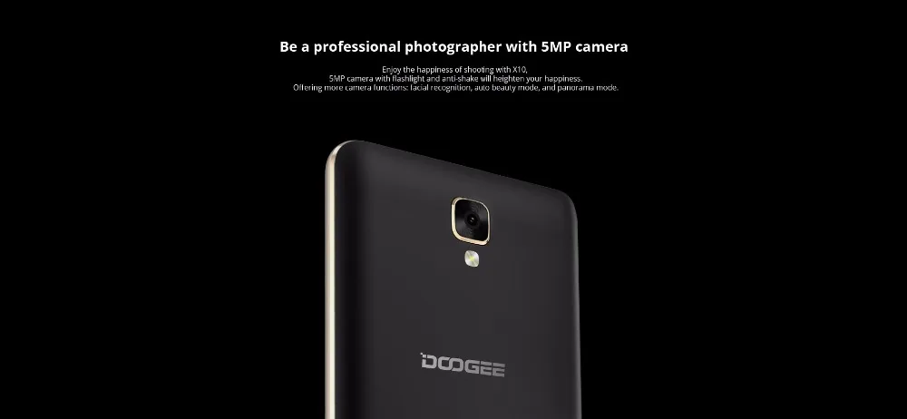 DOOGEE X10 5 ''Android 6,0 MTK6570 мобильный телефон двухъядерный 3g WCDMA 512MB ram 8GB rom смартфон 3360mAh 5MP Dual SIM мобильный телефон