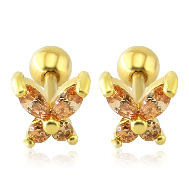 1 пара красивые серьги на козелок из хирургической стали ушной хрящ|surgical steel