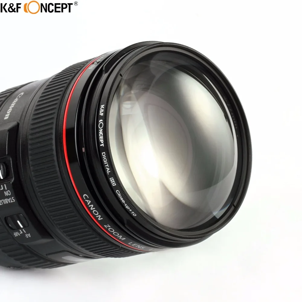Набор фильтров для камеры K & F 52/55/58/62/мм UV CPL ND4 макрофильтр макросъемки + 4 10