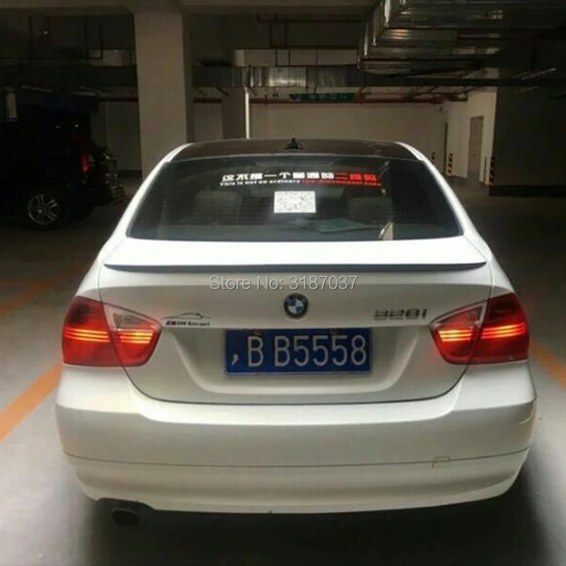 Для BMW E90 спойлер 318i 320i 325i FRP стекловолокно Неокрашенная детская крышка багажника