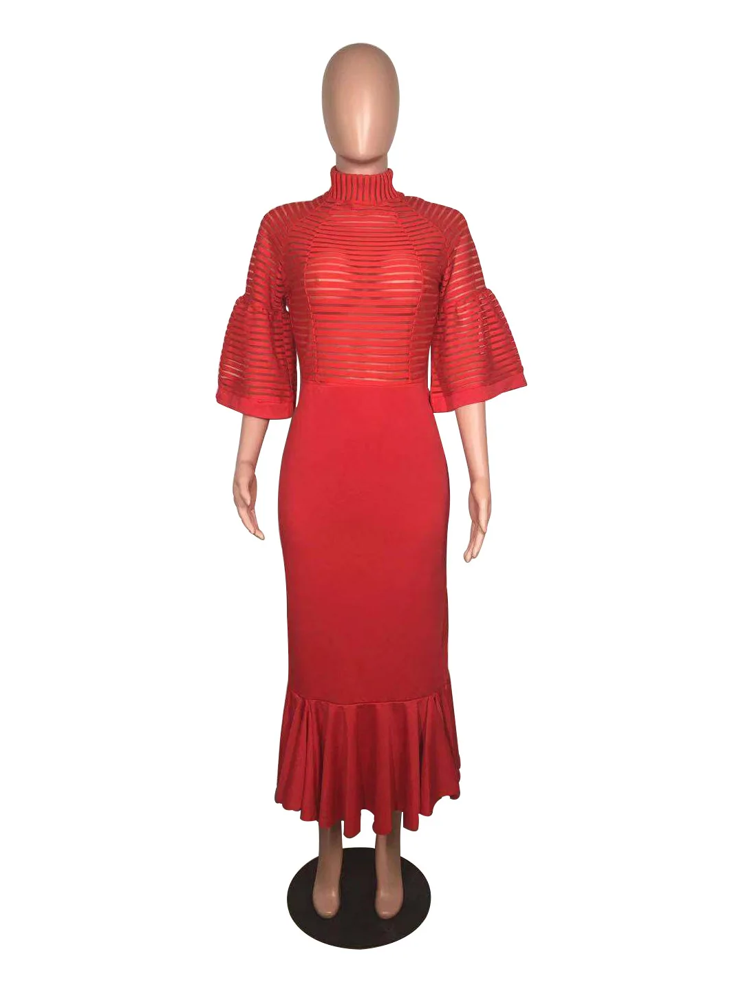 Модные офисные женские богемные Макси-платья для женщин с рукавом-фонариком