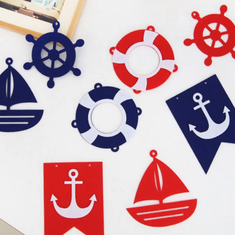 1 комплект новинка Популярные морские баннеры якоря рулевые колеса парусная