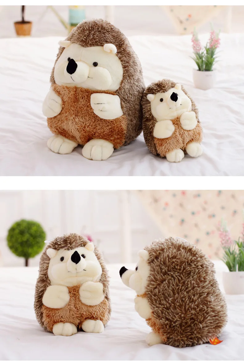 Реальная жизнь ежик животное детская мягкая имитация ежика кукла плюшевая