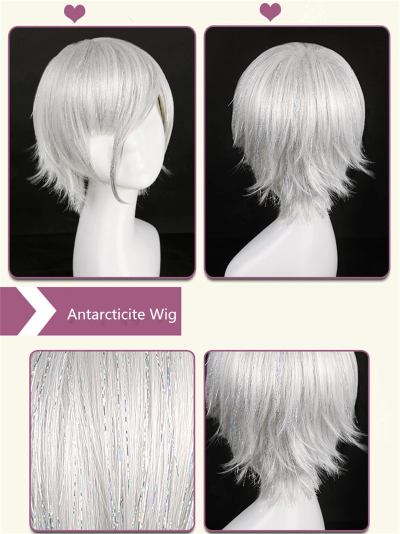 

Houseki no Kuni Cosplay Antarcticite Cosplay Costume White Summer Month's Costume Anime Uniforms Antarcticite Costume