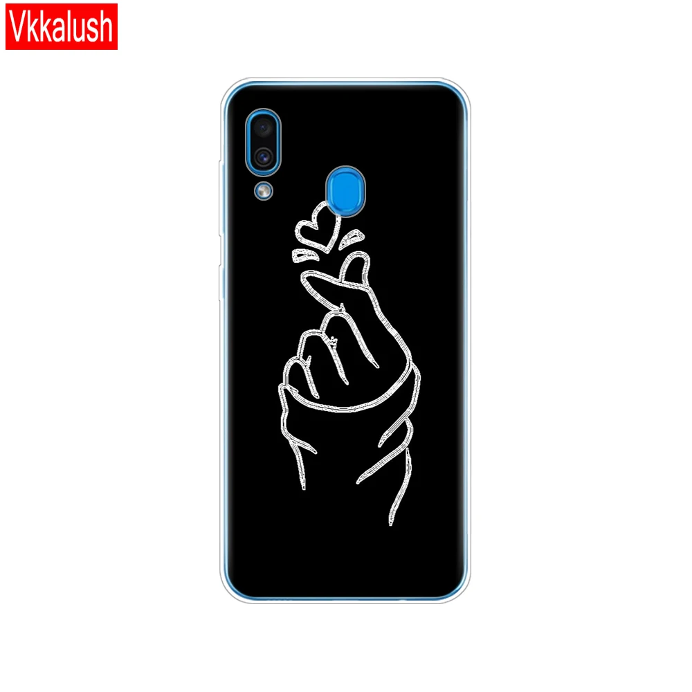 80254 Силиконовый чехол Sfot для Samsung Galaxy A20, чехол A20E, чехол для Samsung A20 A 20, A205F, A20E, A202F, защитный чехол, полностью 360 - Цвет: 80254