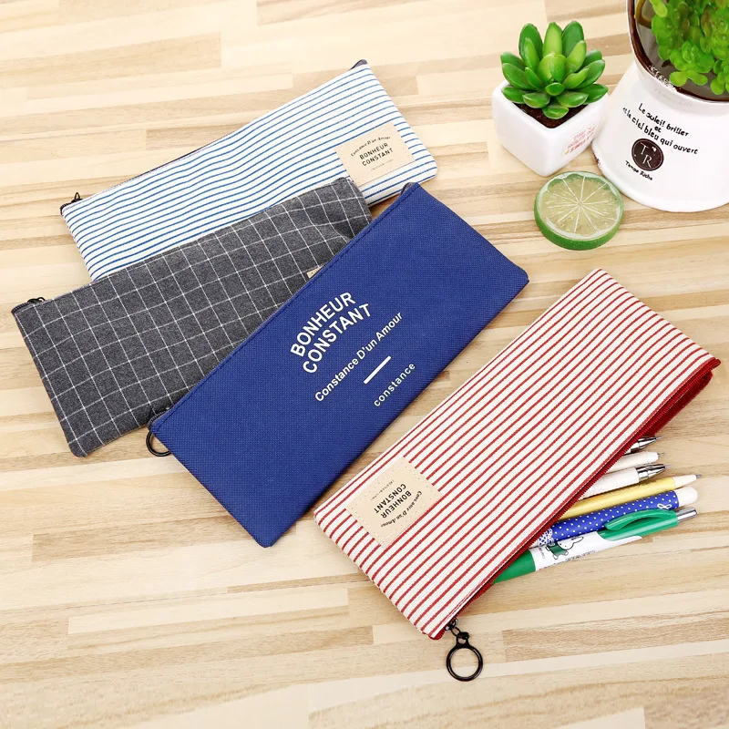 Канцелярский холщовый чехол карандаш школьная сумка школьный пенал для