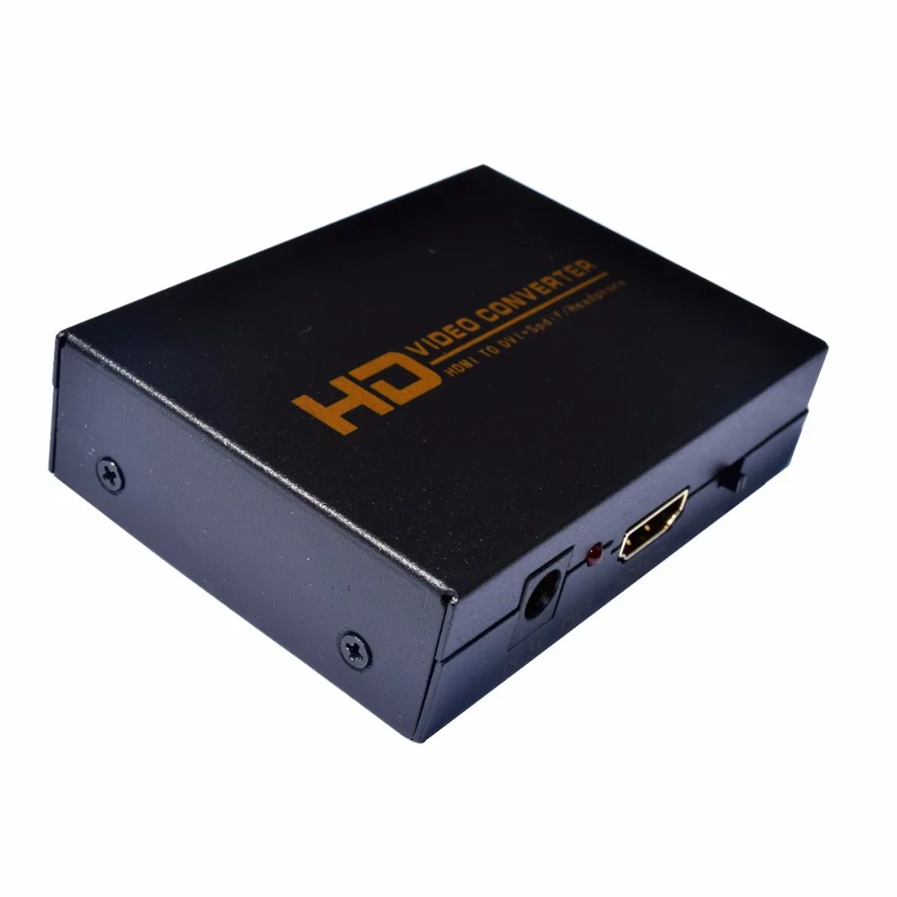 Новый преобразователь 1080P HD видео HDMI-DVI HDMI вход DVI аудио SPDIF выходной адаптер для PS3
