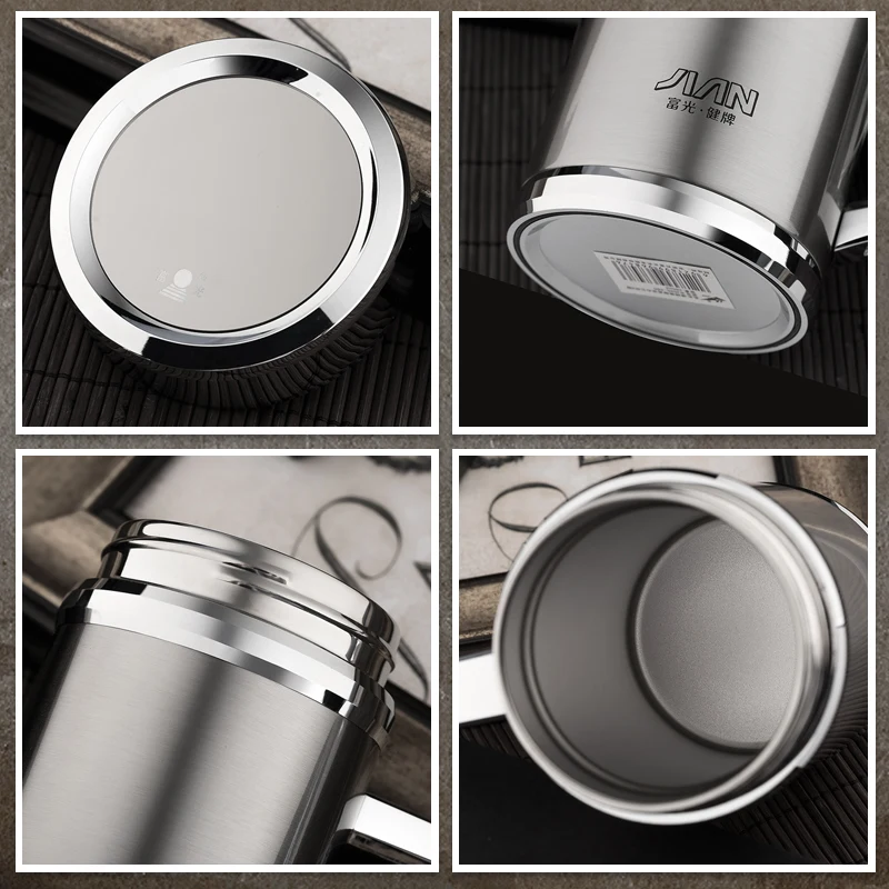 480ML Thermos Mug Double Wall Stainless Steel Vacuum Flask Thermoses Insulation Cup Handle Coffee Teacup Drinkware GIft Box | Дом и сад