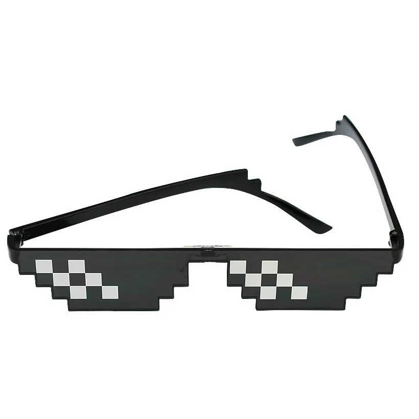 Дропшиппинг 2020 солнцезащитные очки 8 бит MLG Pixelated мужские и женские Thug Life для