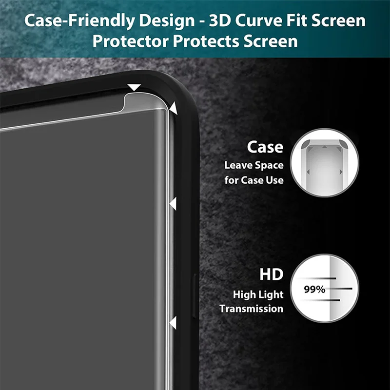 3D изогнутый протектор экрана для Samsung Galaxy S8/S8 Plus + специально разработанный 9H