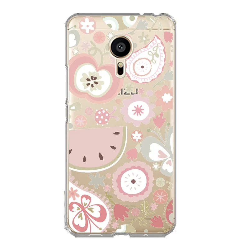 Мягкий прозрачный чехол из ТПУ с рисунком арбуза для meilan MX6 pro6 U20 U10 A5 M5 M5S E E2