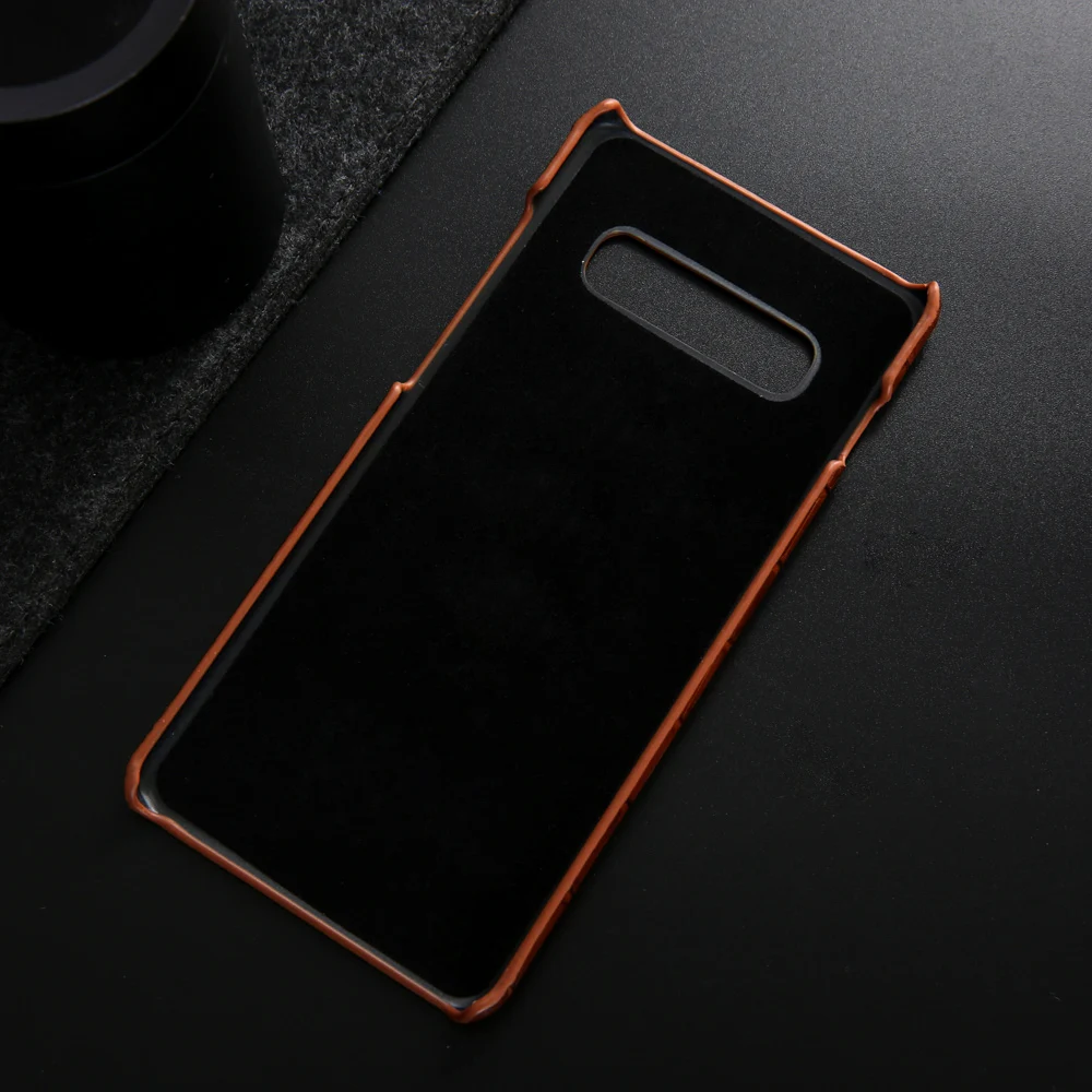 Для samsung Galaxy S10 Plus кожаный чехол класса люкс; обувь из натуральной кожи с узором «крокодиловая кожа» задняя крышка чехол для телефона чехол для Galaxy S10 Funda
