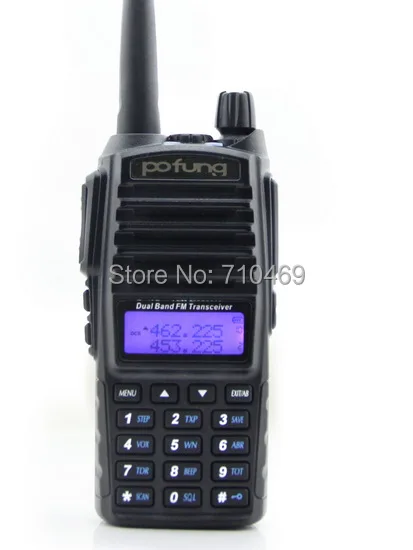 DHL Бесплатная доставка + Pofung uv 82 uv82 Двухдиапазонная 5 Вт мощность VHF UHF Военная