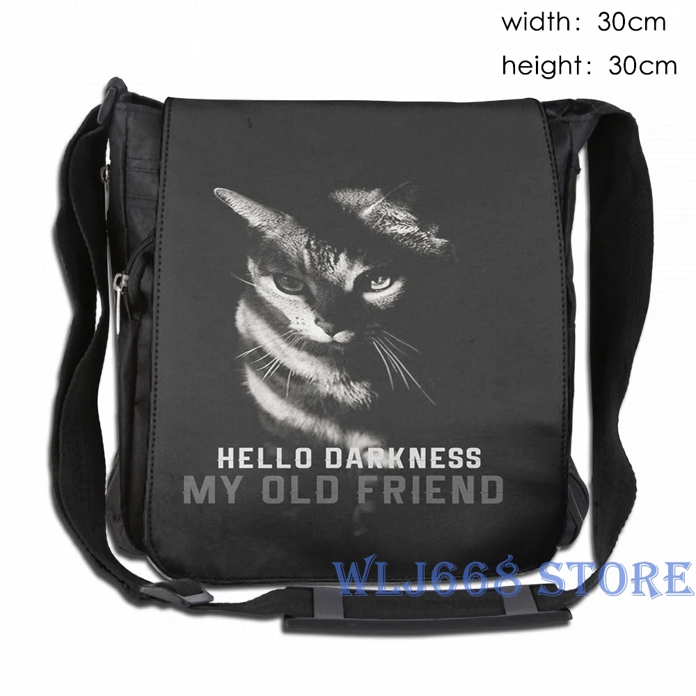 Забавные сумки через плечо с графическим принтом женский рюкзак на одно Hello Dark my