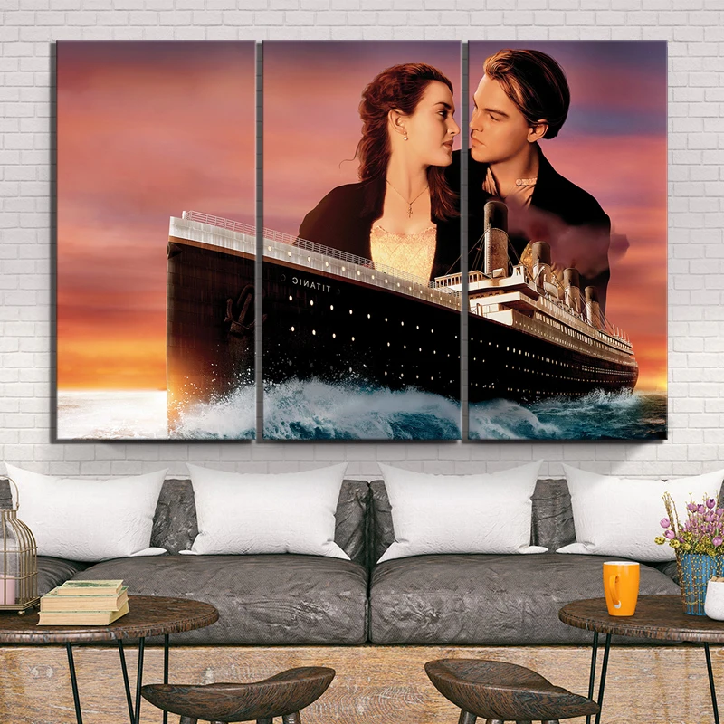 3 предмета HD круиз картина с кораблем Титаник романтическая история постер на