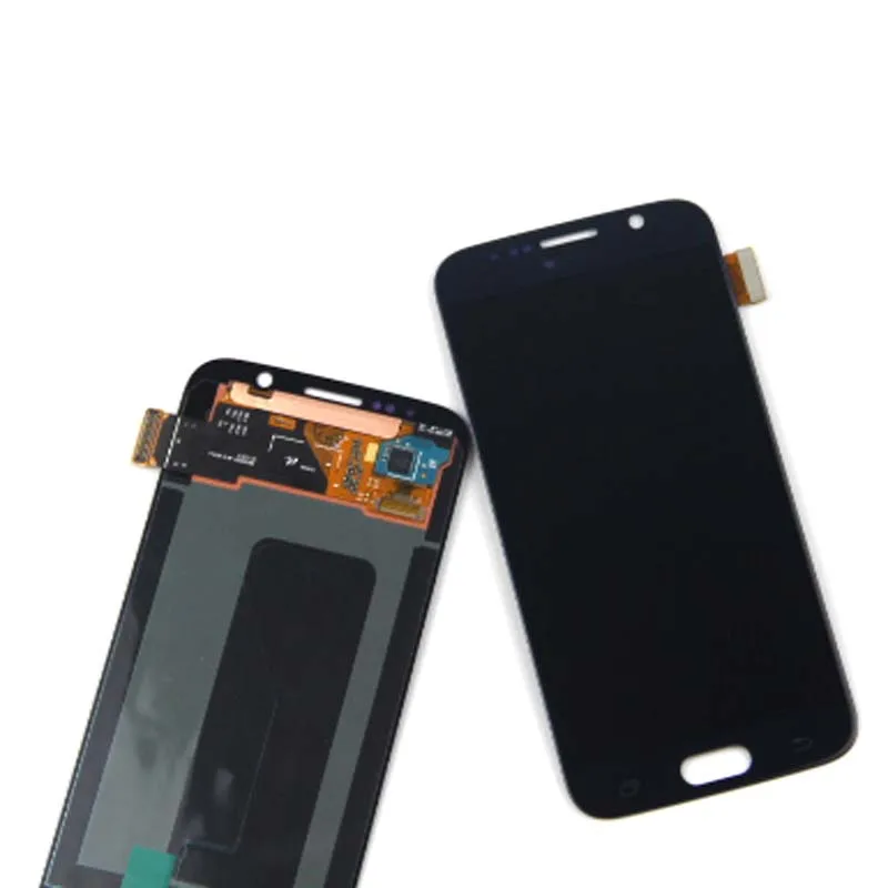 S6 G920 lcd для samsung S6 G920A G920F lcd кодирующий преобразователь сенсорного экрана в сборе с тенью запасные части - Цвет: Dark  Blue