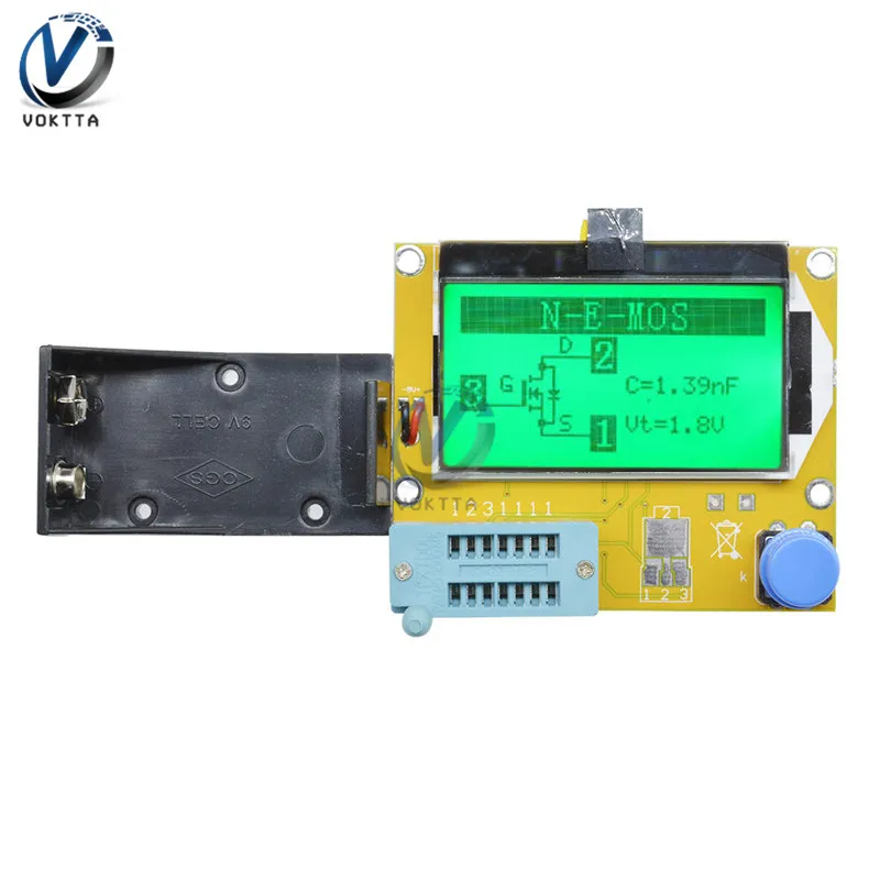 V2.68 ESR-T4 Mega328 цифровой Транзистор тестер Диод Триод Емкость ESR метр для MOSFET/PNP/NPN LCR 12864 ЖК-экран тестер