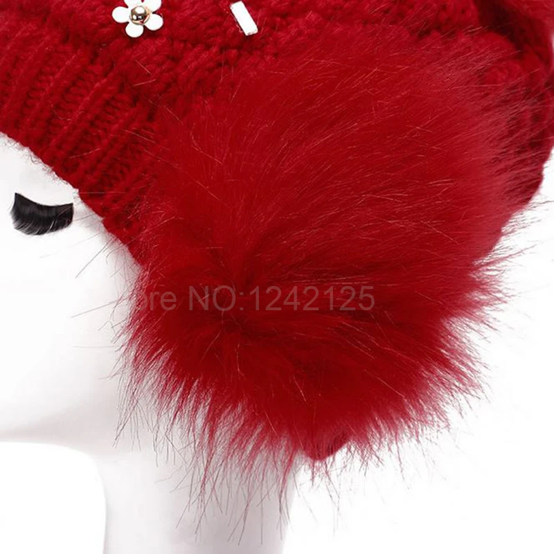 Новинка Стильная Милая осенне-зимняя вязаная шапка для девочек женские