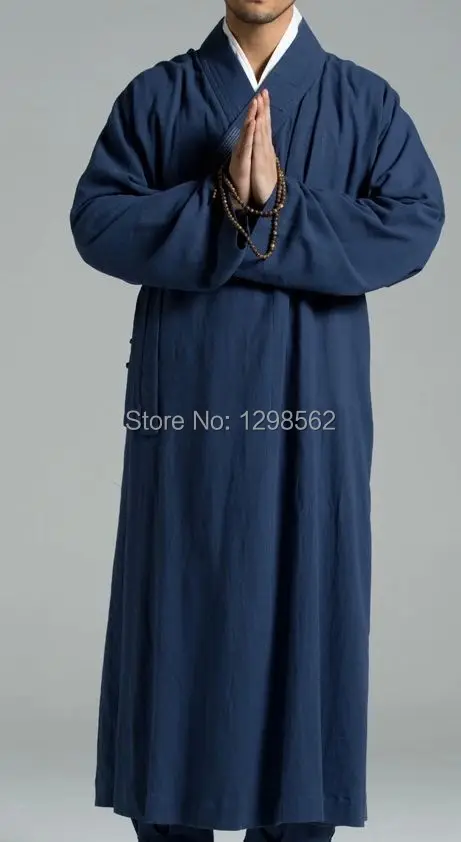 Унисекс хлопковые и льняные буддистские костюмы монахи униформы робезен