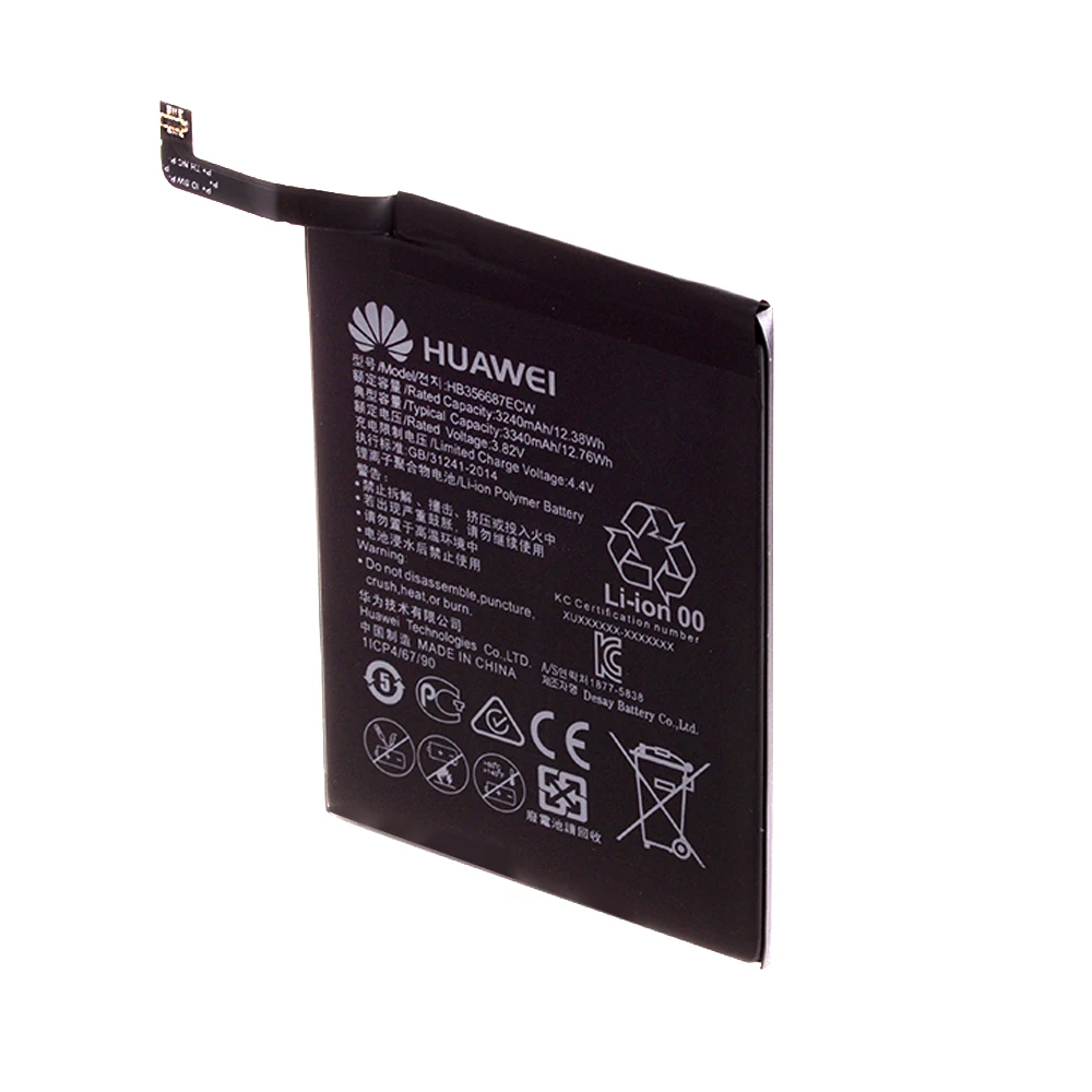 Оригинальный аккумулятор Hua Wei HB356687ECW для Huawei Mate 10 Lite Nova 2 Plus 2i Honor 9i G10 7X 3340 мАч +