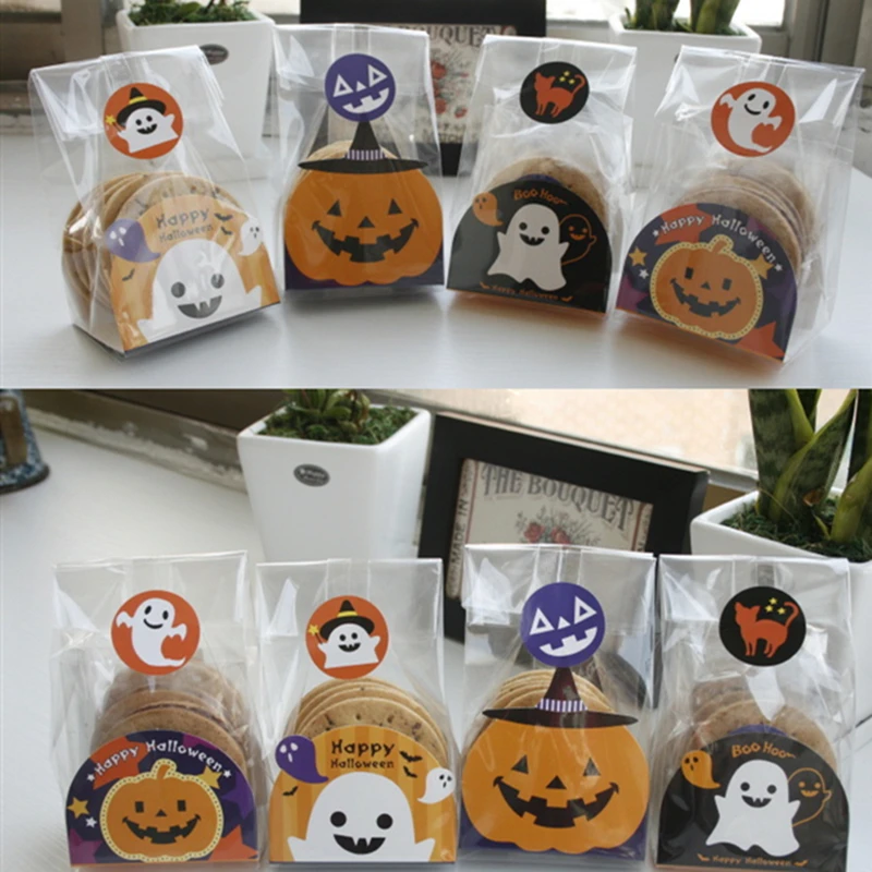 3 см Хэллоуин тыква призрак круглый декоративная клейкая лента упаковочные