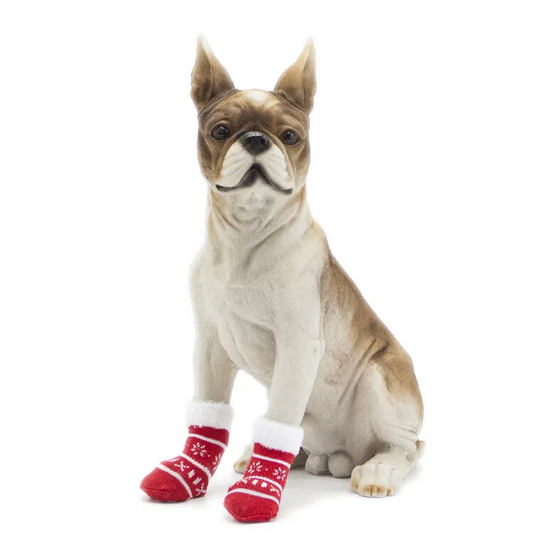 4 шт. Рождественская домашняя собака носки обувь на новый год Рождество в форме