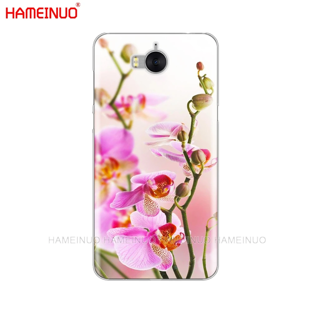 Цветной чехол HAMEINUO с цветами орхидеи для мобильного телефона huawei honor 3C 4X 4C 5C 5X 6 7 Y3