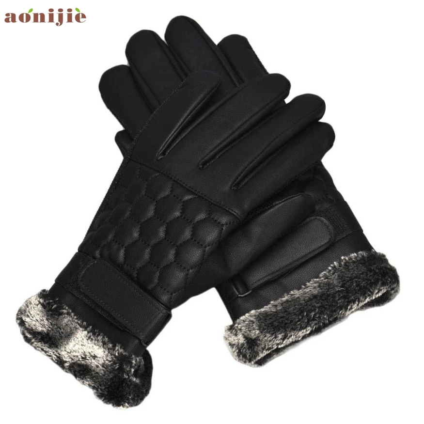 Новинка 2017 Нескользящие лыжные перчатки из искусственной кожи для сноуборда