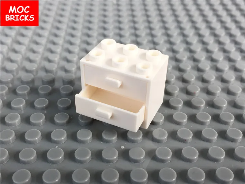 20 компл./лот кубики MOC контейнер шкаф 2x3x2 и ящик подходит с 4532 & 4536 образовательные