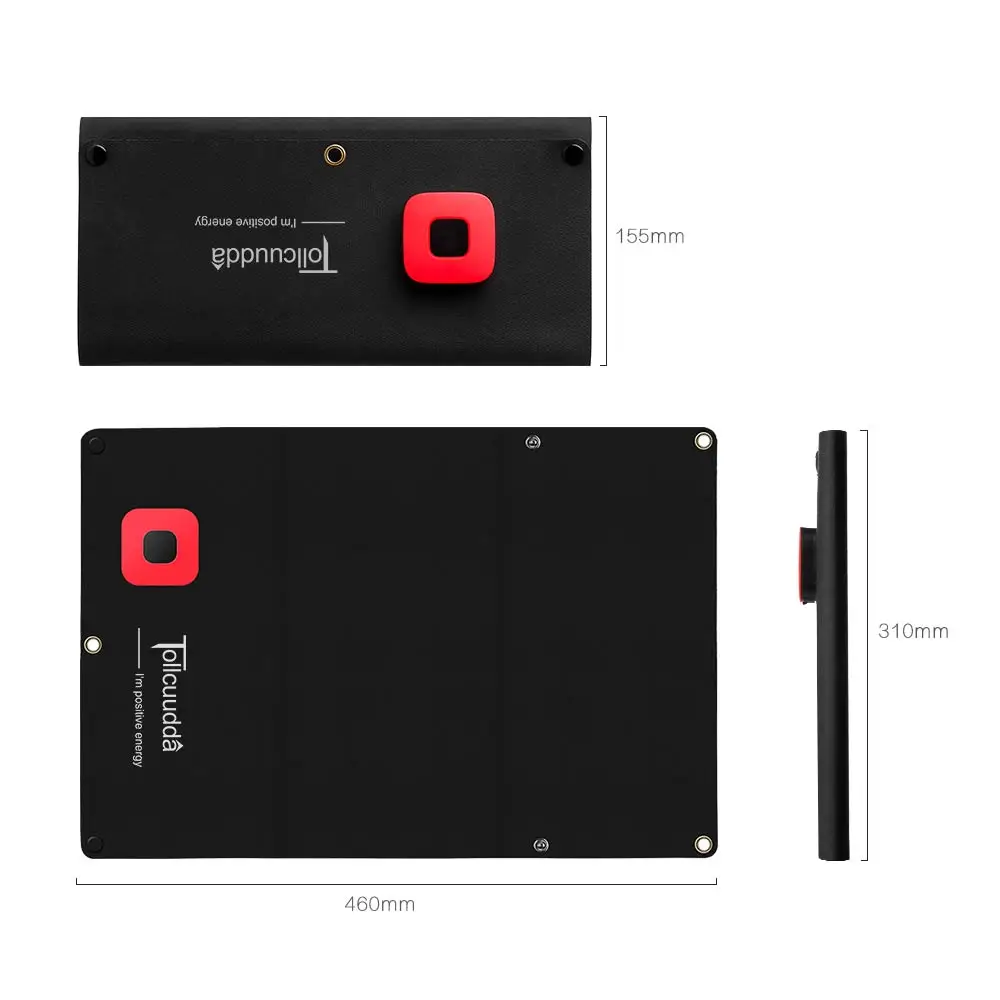 Tollcuudda 14 Вт солнечных панелей телефон Powerbank внешний батарея Pover Банк свет энергии