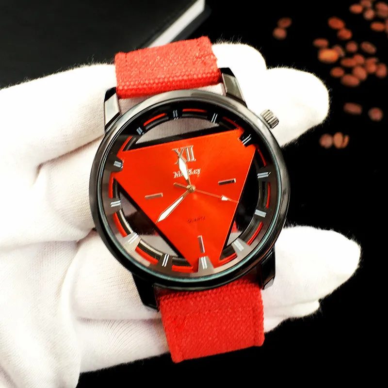 Часы наручные мужские кварцевые с большим циферблатом в стиле милитари