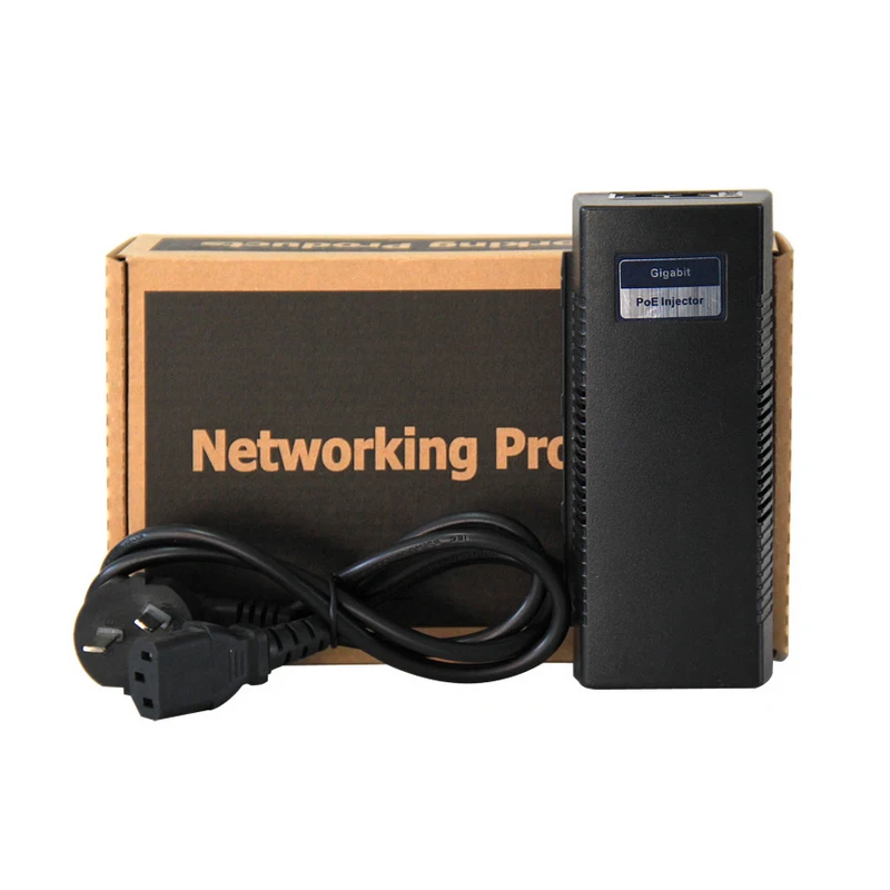 Новый Инжектор POE IEEE 802.3af/at с одним портом 10/100/1000M 30 Вт питанием по Ethernet гигабитным