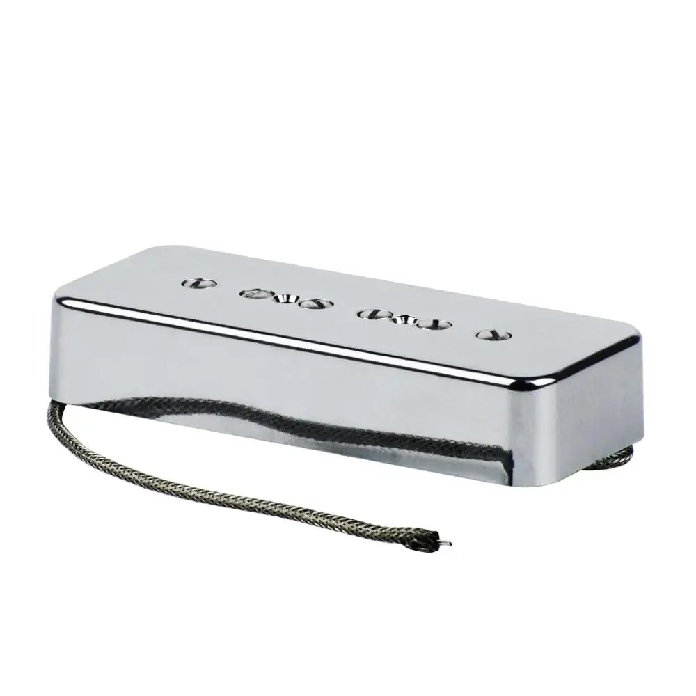 FLEOR Vintage Alnico 5 Soapbar P90 P 90 Шея Гитара пикап хромированный пластиковый чехол с