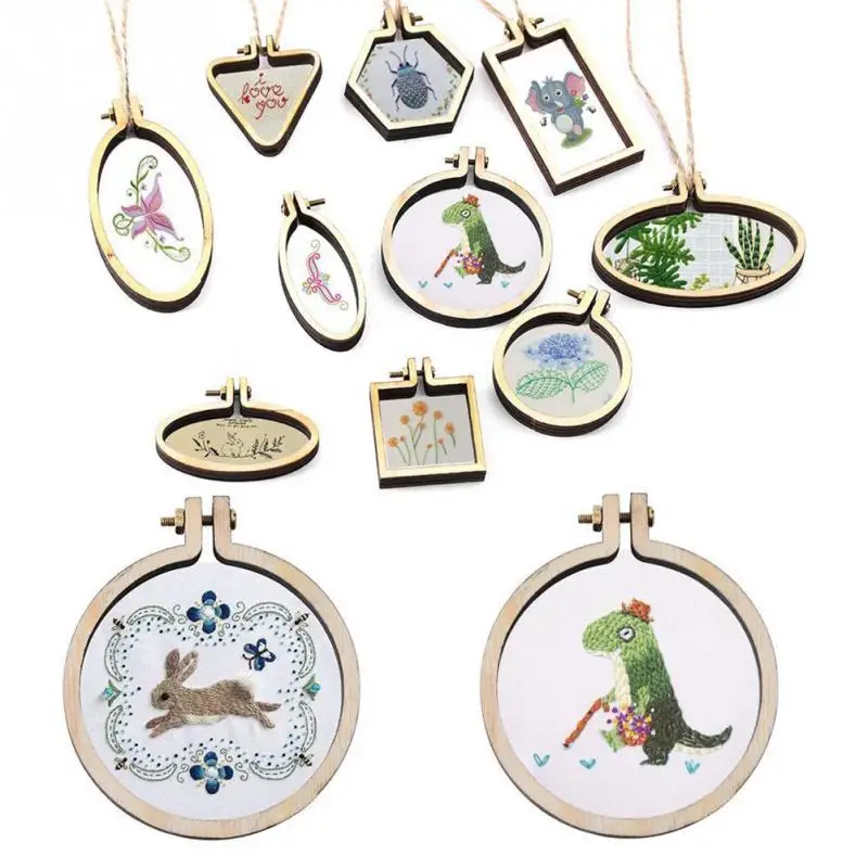 Mini/Large Wooden Cross Stitch Hoop Ring Embroidery Circle Sewing Kit Frame Craft Set 2 Chip Screw Nut #705 | Дом и сад