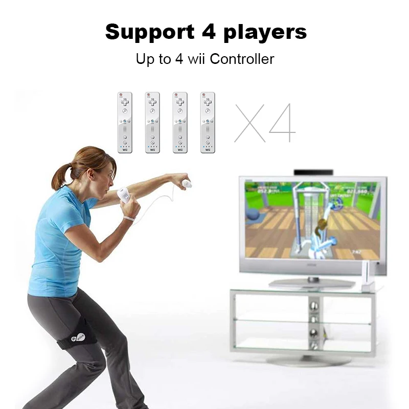 1 шт. Проводной инфракрасный датчик движения Singal Ray для nintendo wii для игровой консоли wii и поддержка четырех игроков