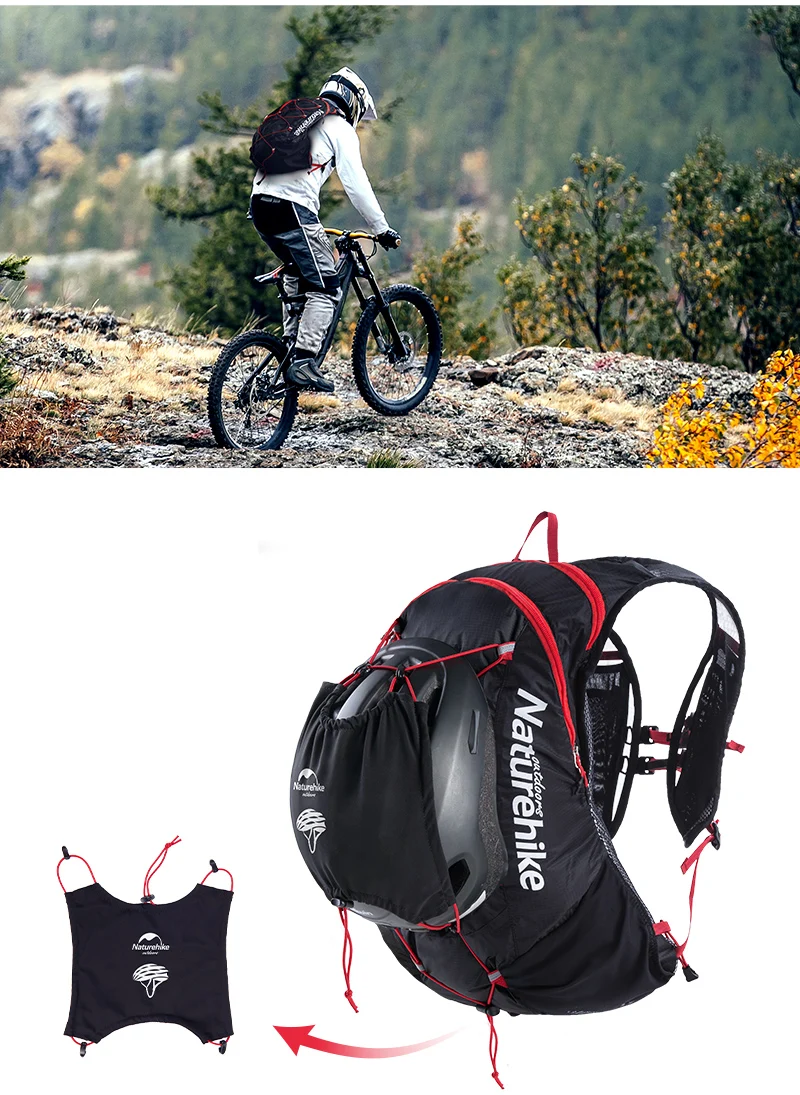 Новинка рюкзак Naturehike для улицы бега велосипедная сумка походная воды легкий NH18Y002