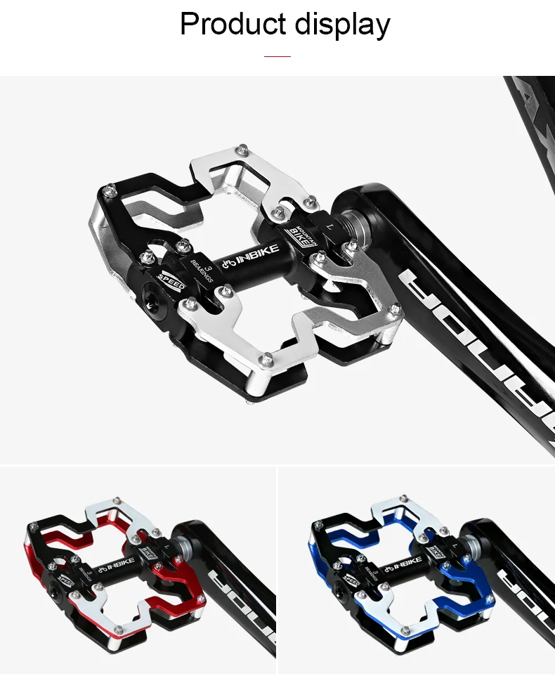 INBIKE, Ультралегкая велосипедная педаль, алюминиевая, MTB, для шоссейного велосипеда, педали для велоспорта, закрытые педали, профессиональные велосипедные части, аксессуары для езды