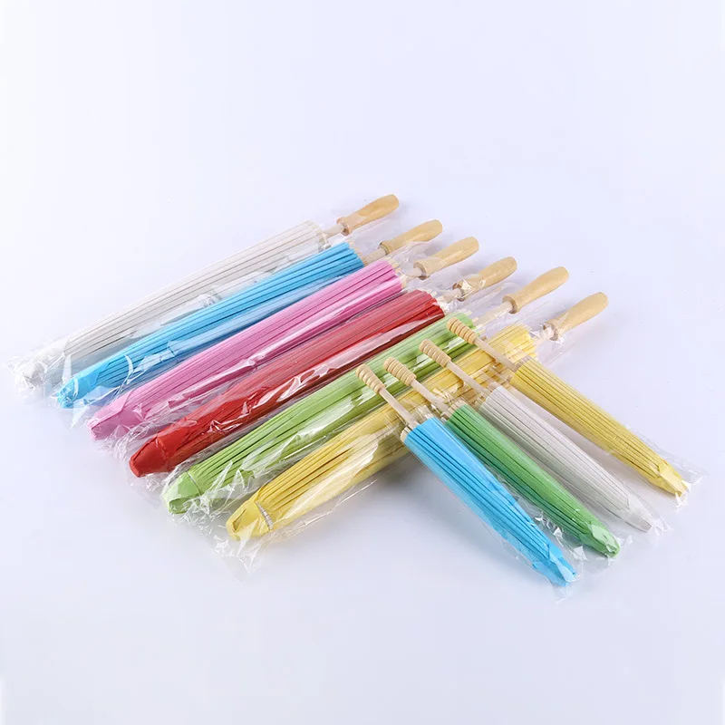 Детский смазанный бумажный зонтик сад Сделай Сам пустая картина с зонтом цветная