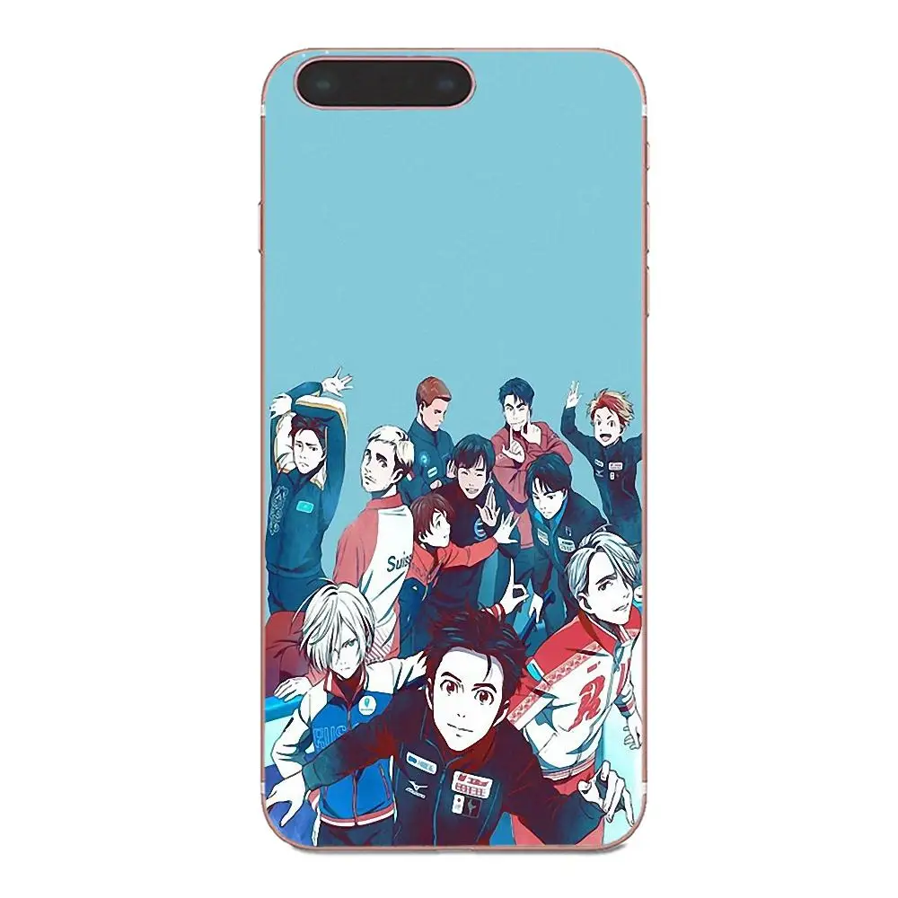 Yuri On Ice Мягкий Силиконовый ТПУ прозрачный узор для Galaxy J1 J2 J3 J330 J4 J5 J6 J7 J730 J8 2015 2016 2017