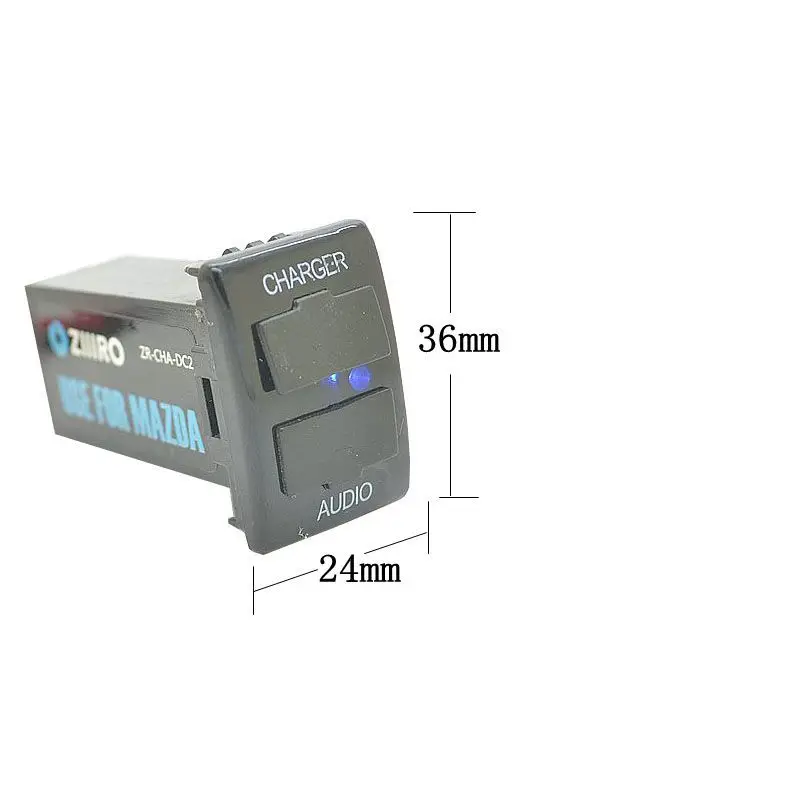 Автомобильный интерфейс двойной USB разъем для автомобильного зарядного