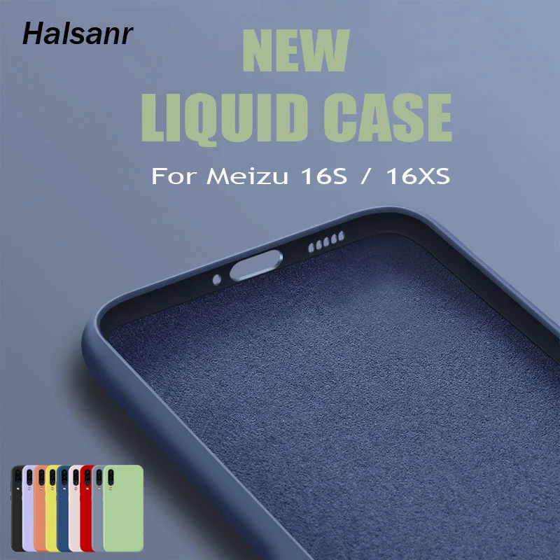 Жидкий чехол для Meizu 16 S Чехол Мягкий Силиконовый ТПУ Fundas 16XS M16S M16XS задняя крышка |